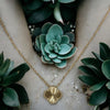 Waterproof Diamond Cut Clover Necklace