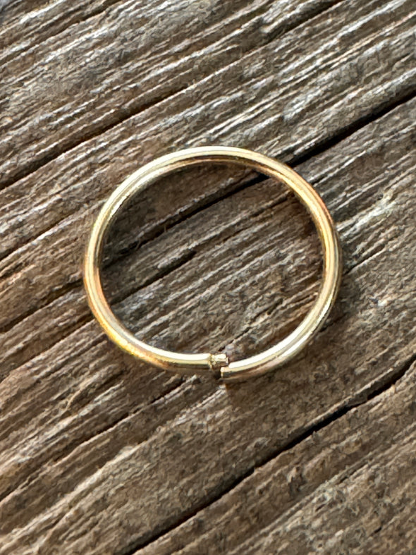 Nose/Tragus/Helix Piercing Ring Gold Filled 1/20 or 925 Sterling Silver