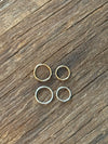 Nose/Tragus/Helix Piercing Ring Gold Filled 1/20 or 925 Sterling Silver