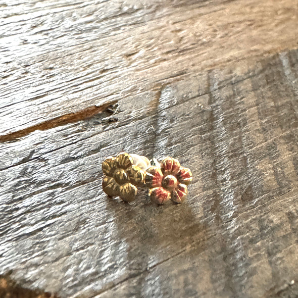 Dainty Flower Pierced Stud Earring (Single) Gold Filled 1/20 or 925 Sterling Silver