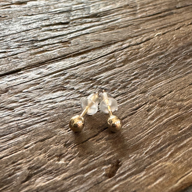 Dainty 3mm Ball Stud Earrings