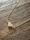 Pave CZ Heart Pendant