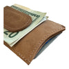 Money Clip Card Wallet Leather