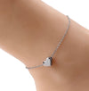 Waterproof Puffed Heart Anklet