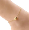 Waterproof Puffed Heart Anklet