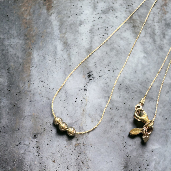 Trinity Necklace - 14/20 Gold Filled/925 Sterling Silver