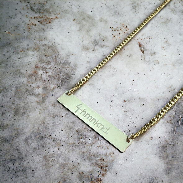 4hmnknd Bar Logo Necklace Limited Edition