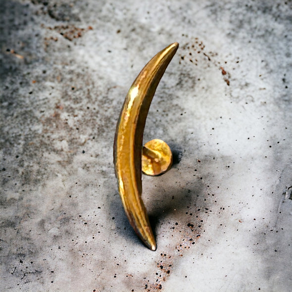 Conch/Helix Flat Back Piercing Studs - Push In (Sold as Singles - Multiple Options)