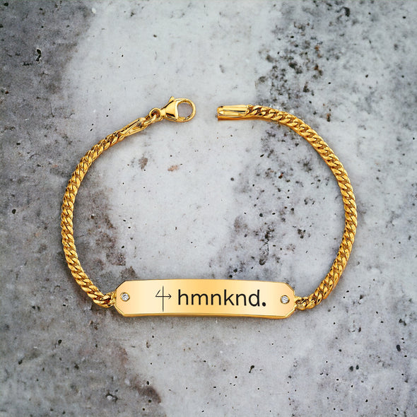 4hmnknd ID Bracelet with Moissanite Diamonds - Limited Edition