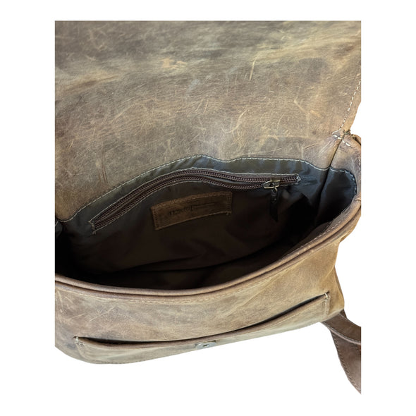 Steffie Leather Saddle Bag