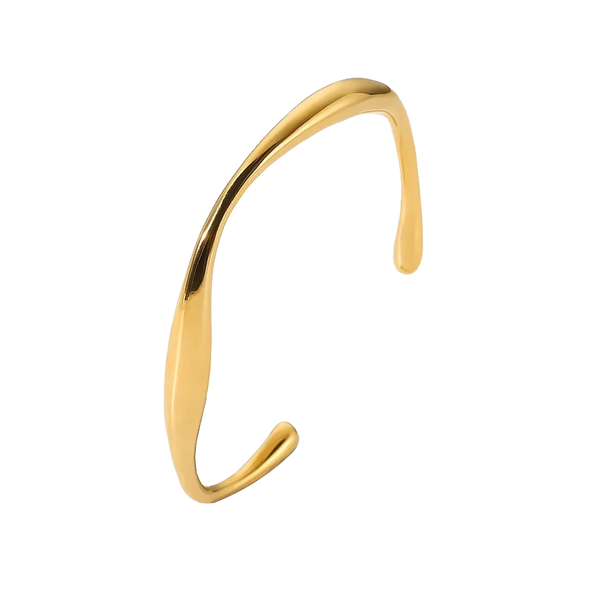Abstract Open Bangle Bracelet