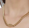 Modern Chunky Cuban Curb Necklace