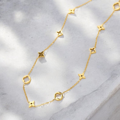 Quatrefoil Charm Necklace