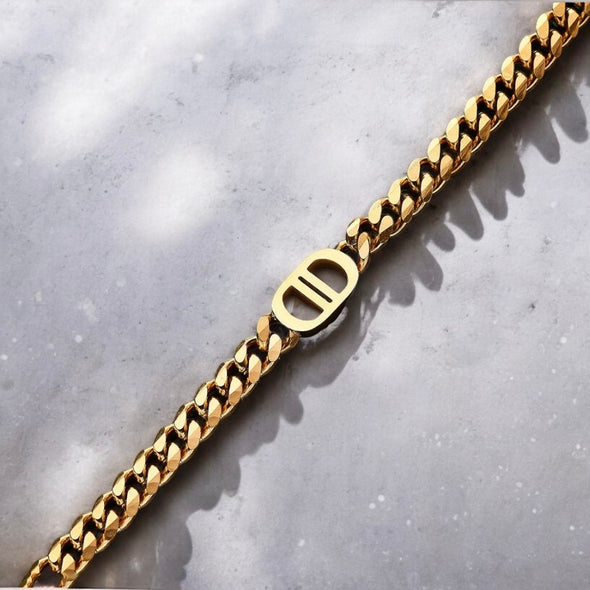 Modern Chunky Cuban Curb Necklace