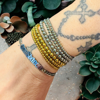 Waterproof Beaded Stretch Bracelet (Multiple Options)