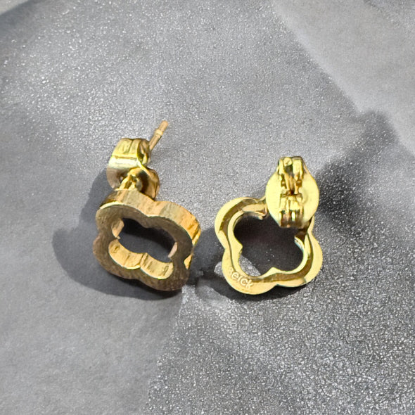 Waterproof Open Clover Stud Earrings