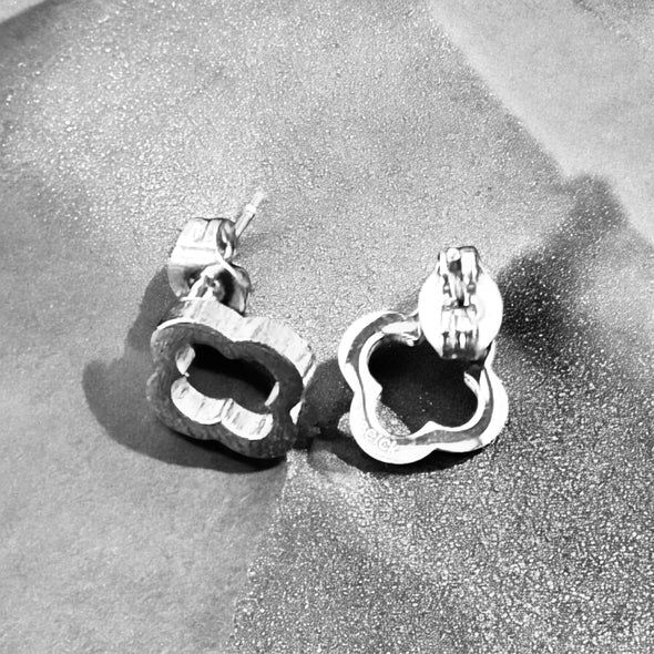 Waterproof Open Clover Stud Earrings