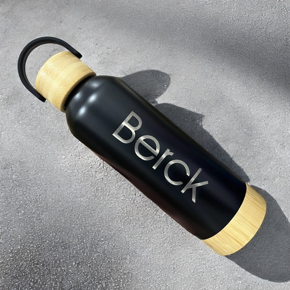 Berck Bamboo & Stainless Steel Water Bottle 16oz
