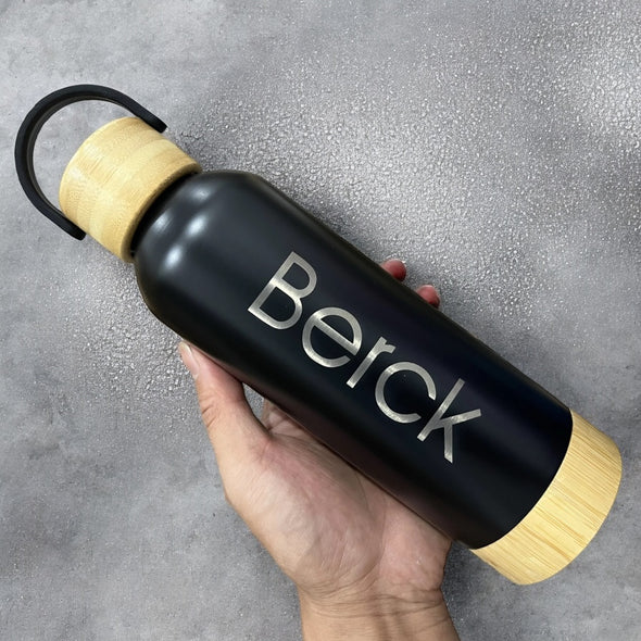 Berck Bamboo & Stainless Steel Water Bottle 16oz