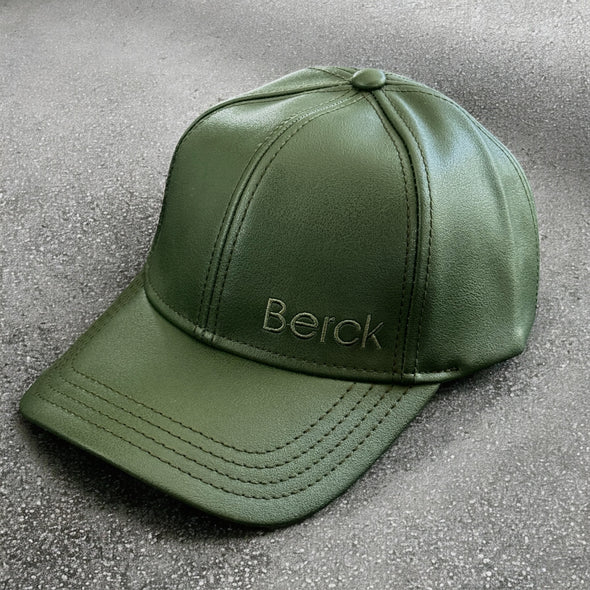 LIMITED EDITION Berck Embroidered Low Profile Trucker Faux Leather