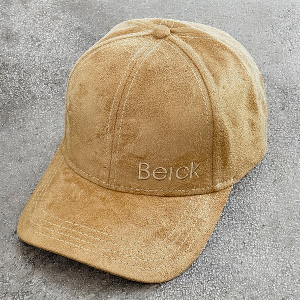 LIMITED EDITION Berck Embroidered Low Profile Trucker Faux Suede/Faux Hair