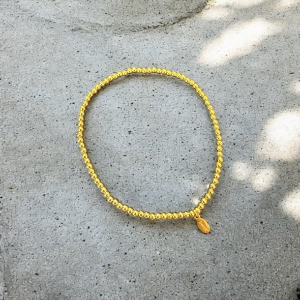 Waterproof Beaded Stretch Anklet