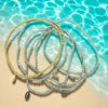 Waterproof Beaded Stretch Anklet