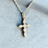 LIMITED EDITION - GRA Certified Moissanite Diamond Dainty Cross Necklace Sterling Silver