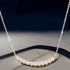 LIMITED EDITION - GRA Certified Moissanite Diamond Bar Necklace Sterling Silver