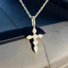LIMITED EDITION - GRA Certified Moissanite Diamond Dainty Cross Necklace Sterling Silver