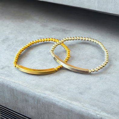 Waterproof Beaded Stretch ID Bracelet