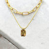 Waterproof Two Piece Layering Necklace "I am With You Always"