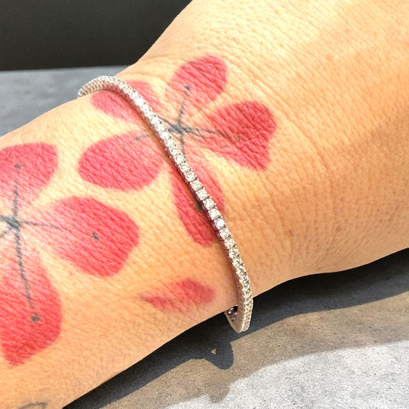 PREORDER - GRA Certified Moissanite Diamond 2mm Tennis Bracelet