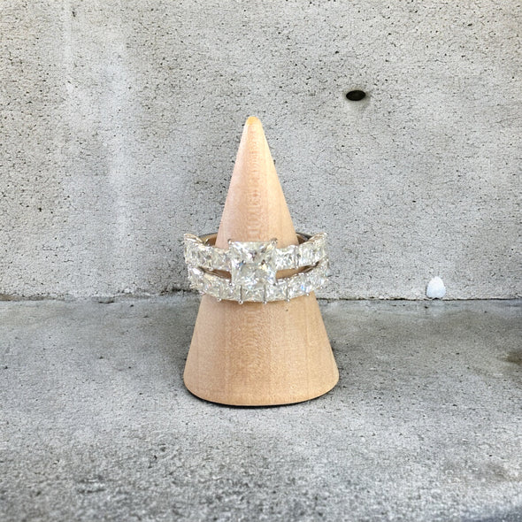 PREORDER - GRA Certified Moissanite Diamond Wedding & Engagement Rings (Sold Separately)