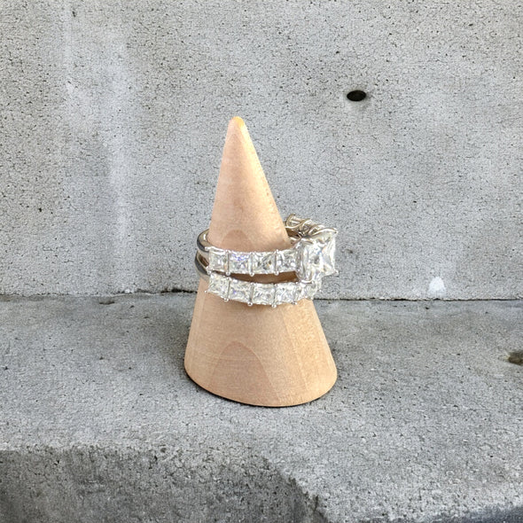 PREORDER - GRA Certified Moissanite Diamond Wedding & Engagement Rings (Sold Separately)