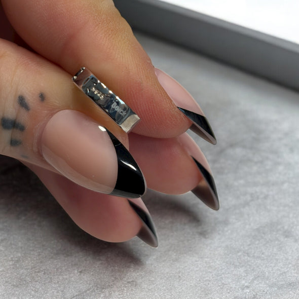 GRA Certified Black Moissanite Diamond Huggie Earrings