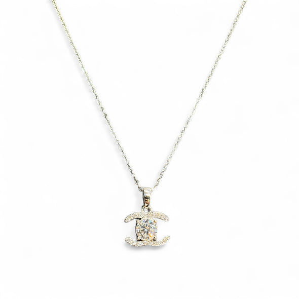 GRA Certified Moissanite Diamond CC Necklace