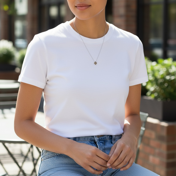 GRA Certified Moissanite Diamond Clover Necklace