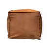 Berck Aniine Leather Pouf 18"